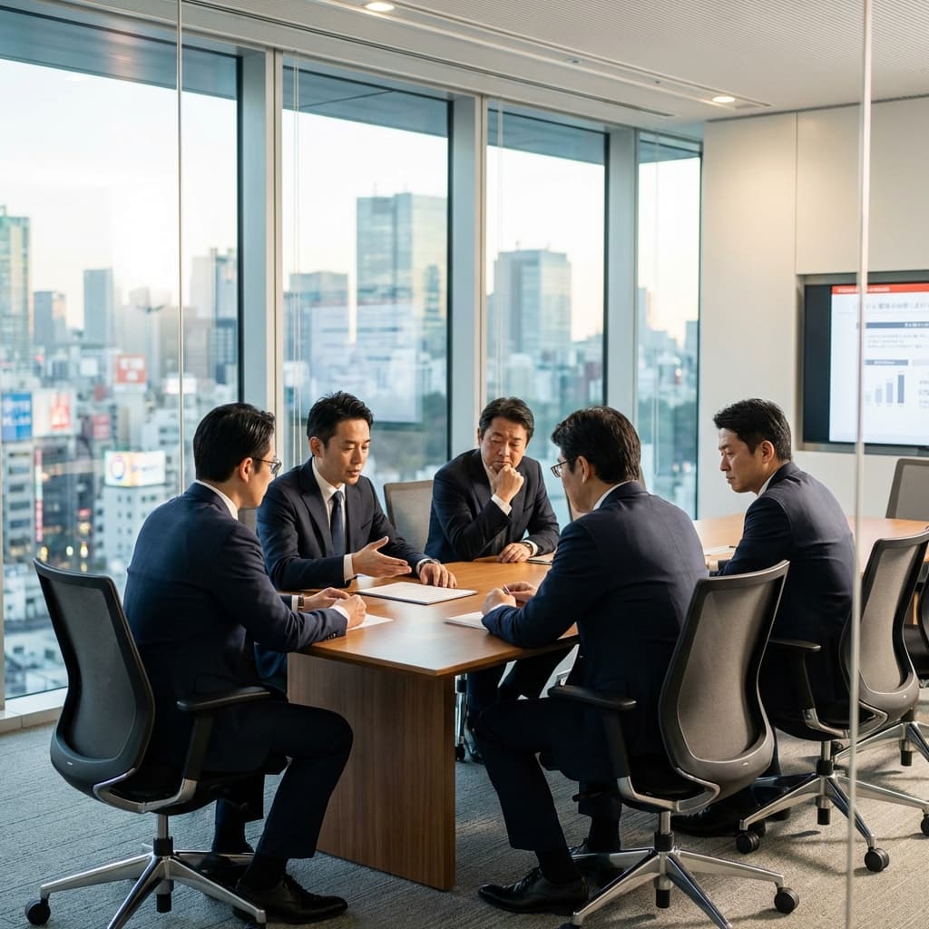 ヴィジョンのビジネスミーティング風景